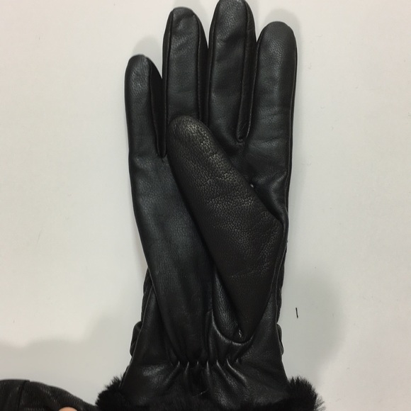 UGG women’s leather cashmere gloves Medium - Picture 5 of 8
